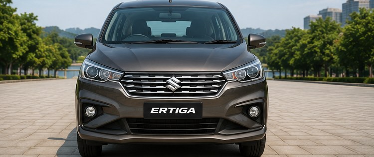 Maruti Ertiga taxi front grille view