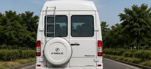Tempo Traveller rear view
